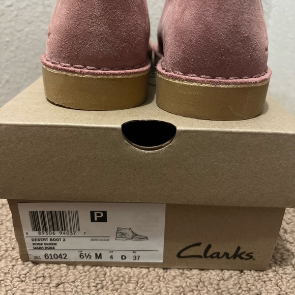 Clark’s Desert Boot 2, 6.5, Rose Suede - Picture 3 of 4